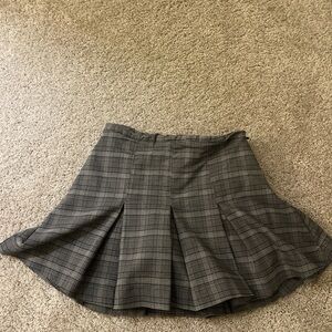 Wild Fable Gray Plaid Skater Skirt